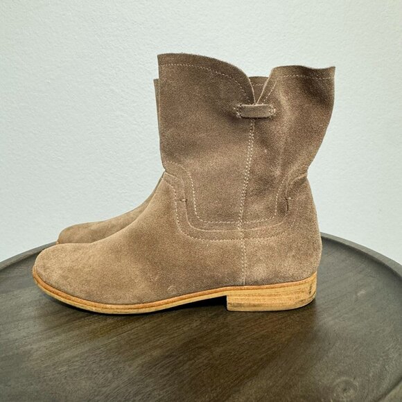 Splendid Women's Western Boots Pull On Mid Calf Suede Comfort Tan Size 9 - Picture 7 of 16